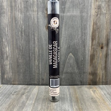 2 gousses de vanille noire bourbon de 17cm en tube