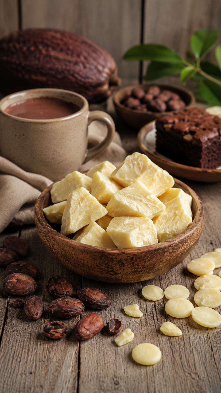 beurre de cacao et gateau