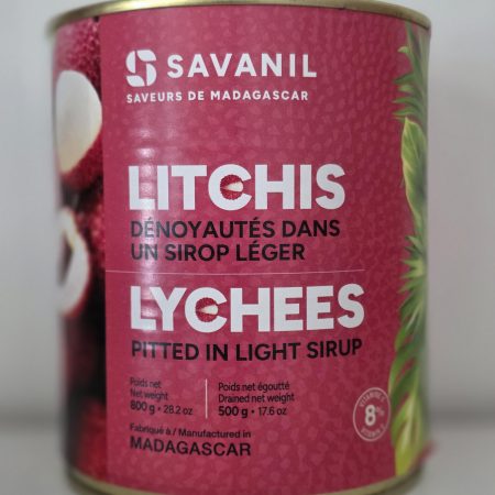 litchi entier denoyauté